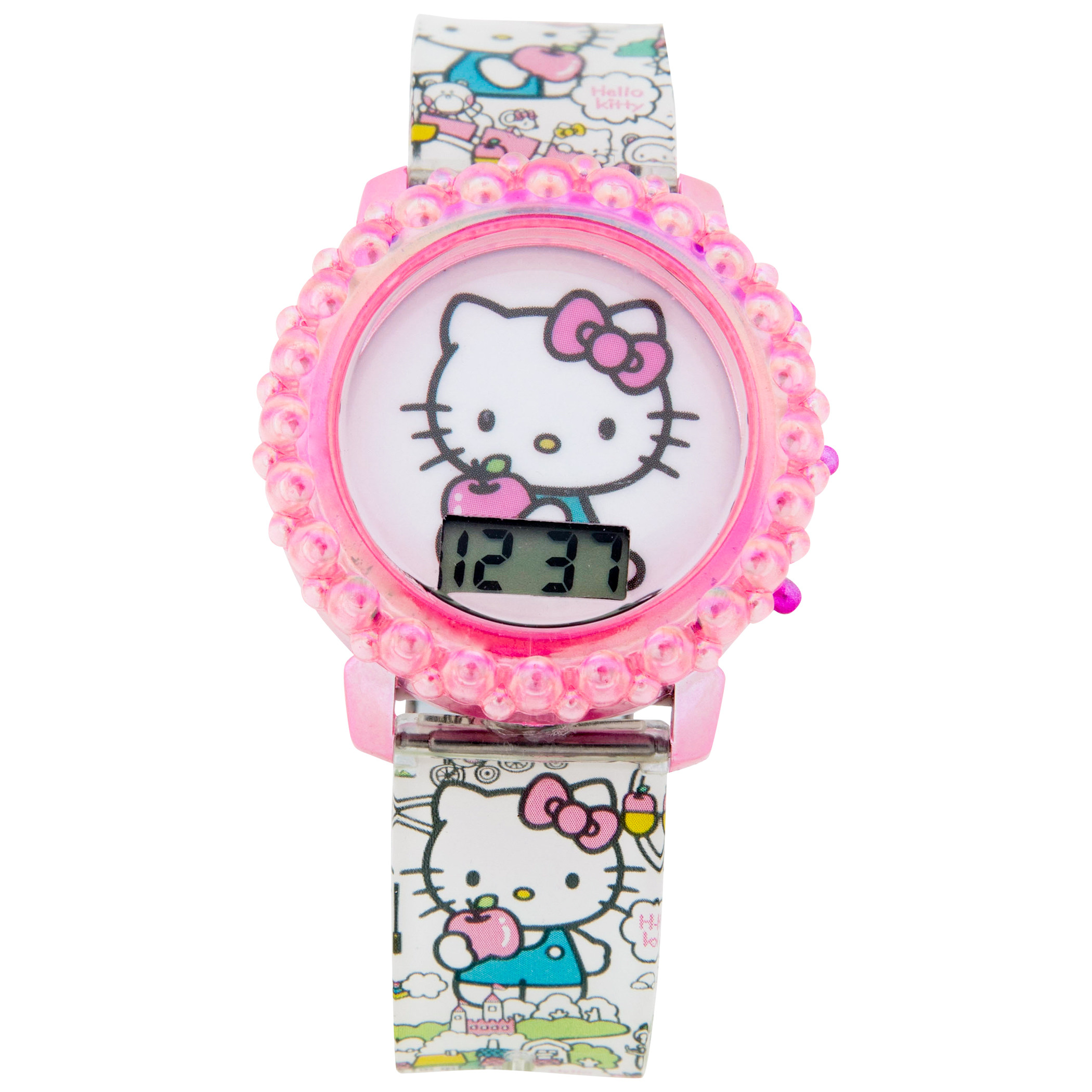 Hello Kitty LCD Kid's Watch with Silicone Band